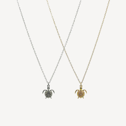 Collana TARTARUGA con Pendente e Zirconi Splendenti