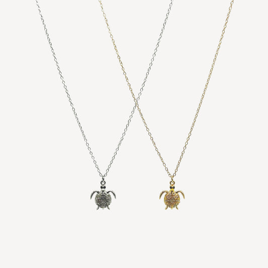 Collana TARTARUGA con Pendente e Zirconi Splendenti
