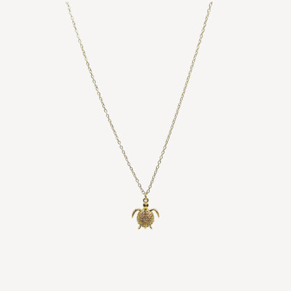 Collana TARTARUGA con Pendente e Zirconi Splendenti