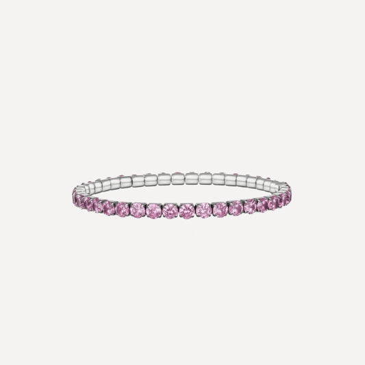 Bracciale CRISTALLI con Zirconi Splendenti - ROSA