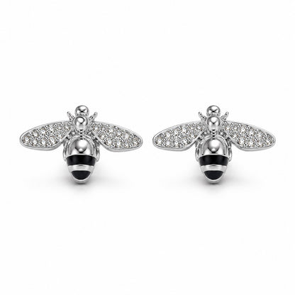Orecchini APE con Strass Luccicanti - ARGENTO