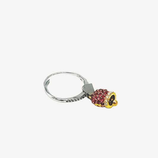 Anello CAMPANELLA25 con Pendente Campana - ROSA/ORO