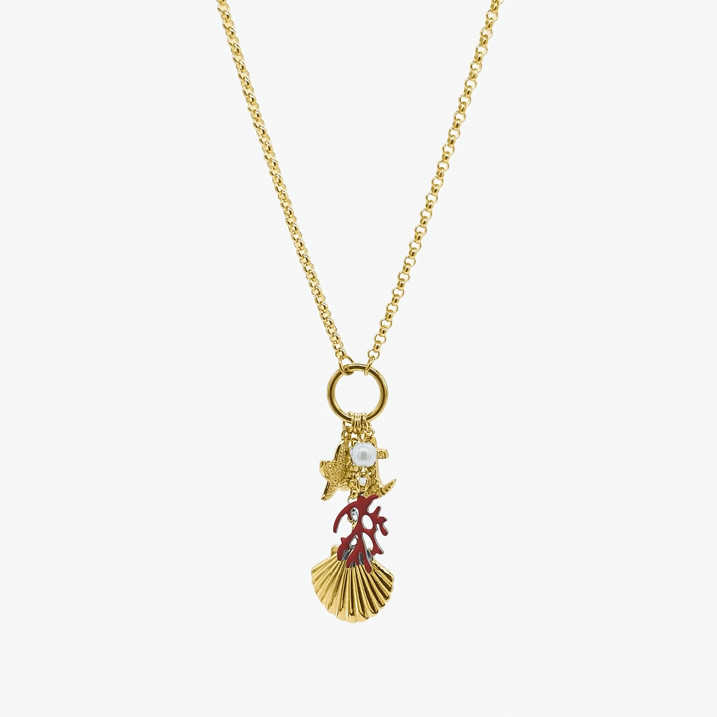 Collana OCEANO con Pendenti e Zirconi Splendenti