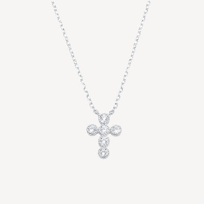 Collana CROCE-ANGELICA con Croce e Zirconi Splendenti