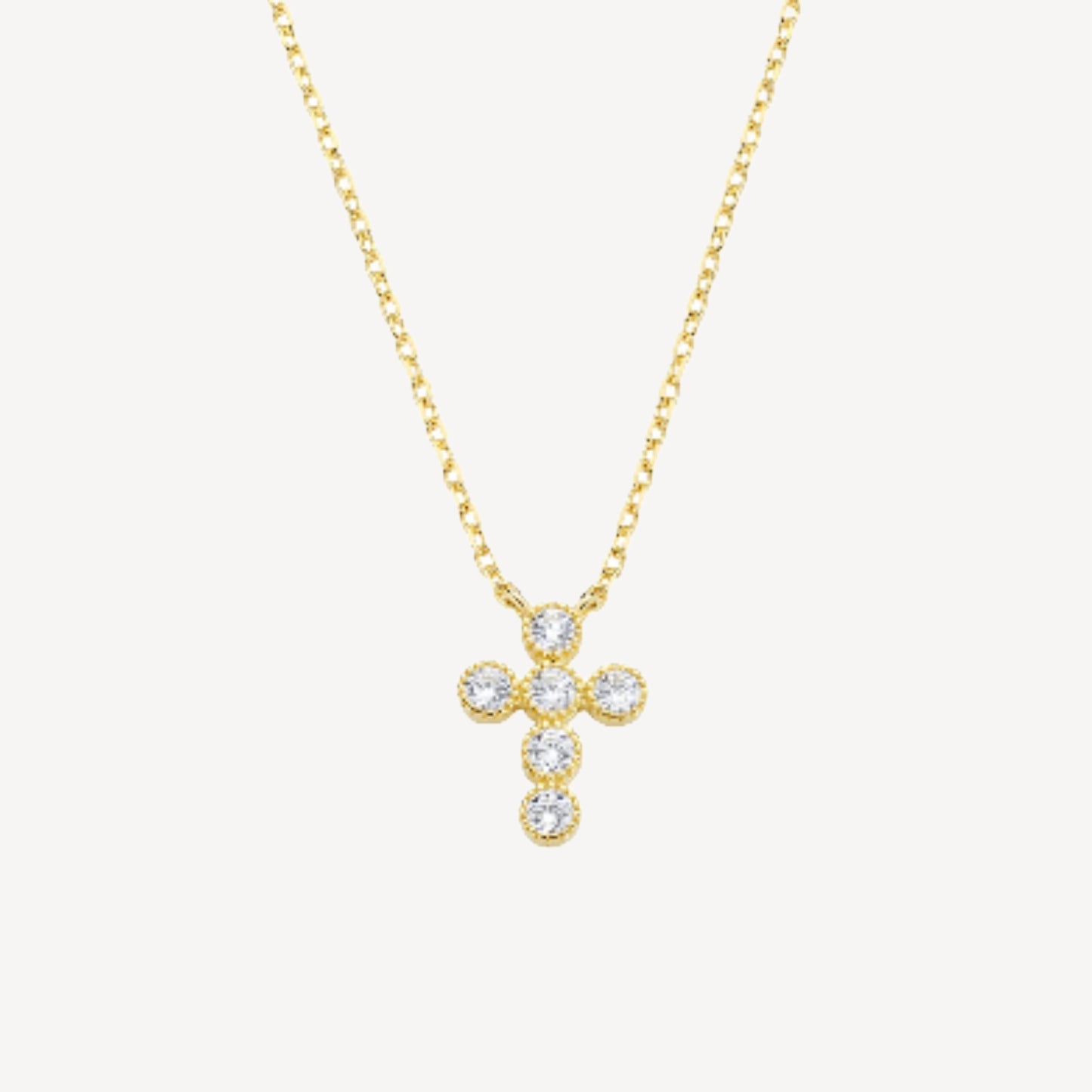 Collana CROCE-ANGELICA con Croce e Zirconi Splendenti
