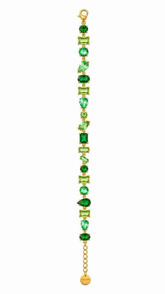 Bracciale PORTOFINO con Zirconi e Strass - VERDE