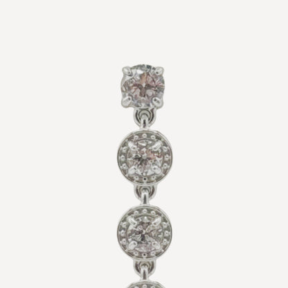 Orecchini FALL-ANGELI con Zirconi Pendenti Splendenti