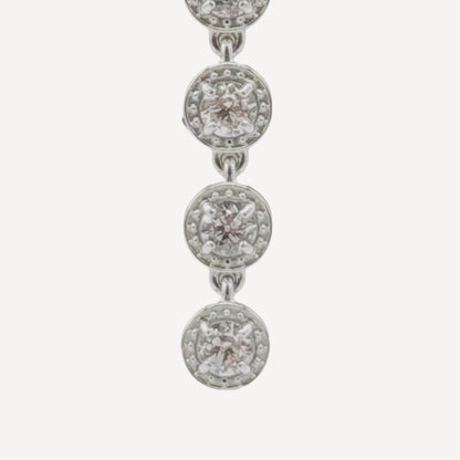 Orecchini FALL-ANGELI con Zirconi Pendenti Splendenti