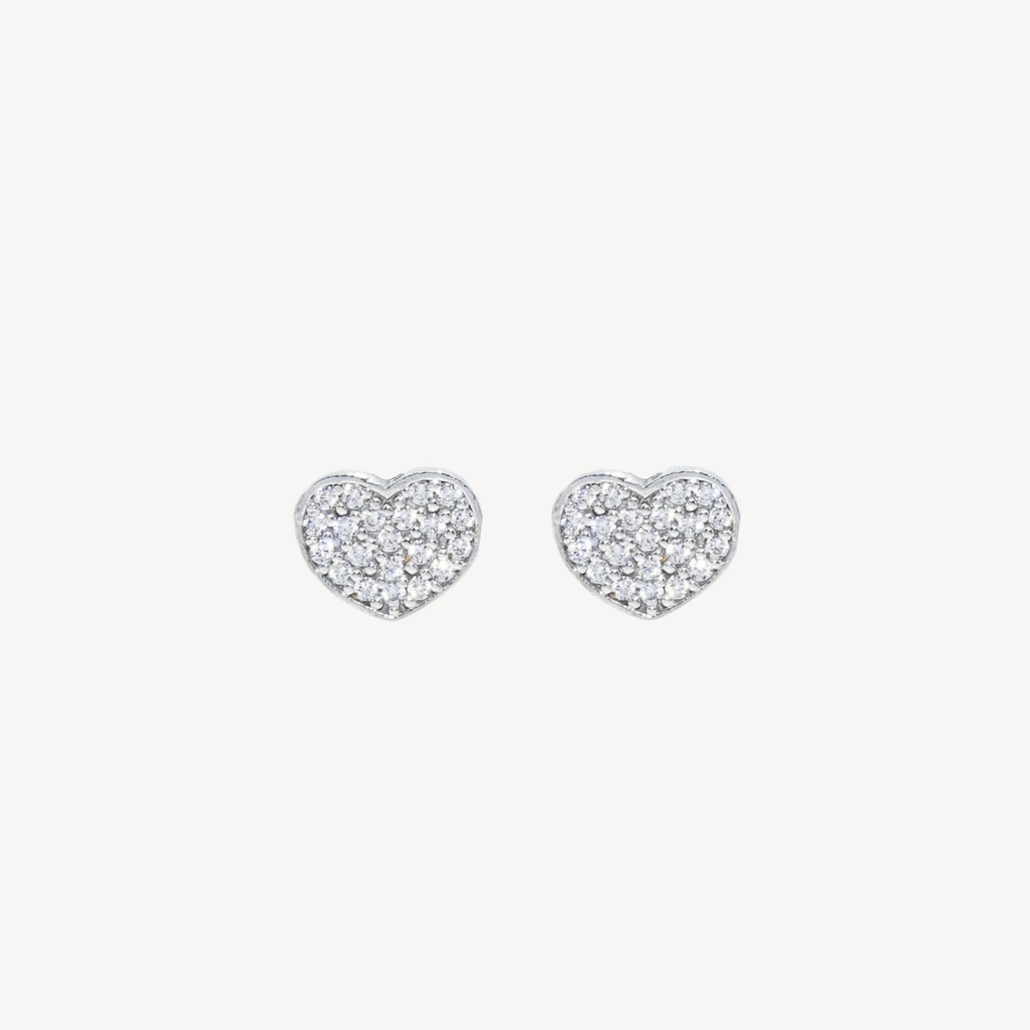 Orecchini LOVE-LOVE con Cuore Gioiello e Strass