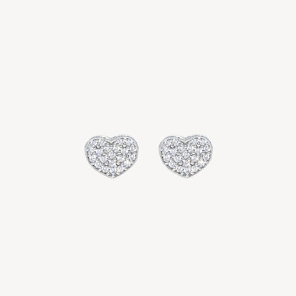 Orecchini LOVE-LOVE con Cuore Gioiello e Strass