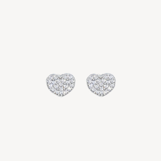 Orecchini LOVE-LOVE con Cuore Gioiello e Strass