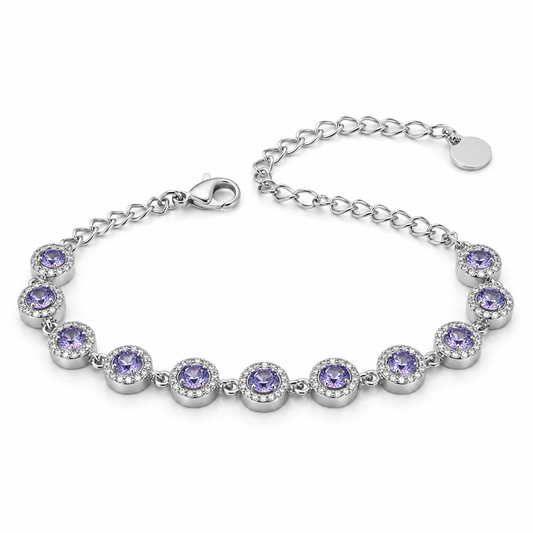 Bracciale ANGELI LILLA con Zirconi e Strass