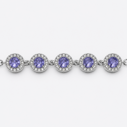 Bracciale ANGELI LILLA con Zirconi e Strass